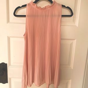 NWOT Ann Taylor pink sleeveless summer blouse